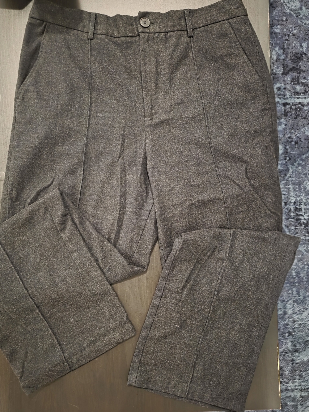 Zara Men's Large Charcoal Gray Dress Pants - Straight